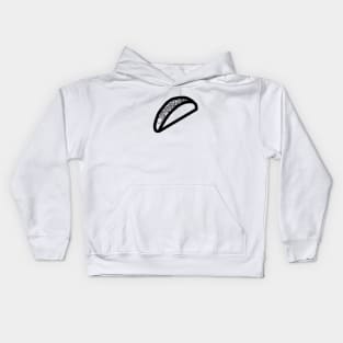 Taco Outline Kids Hoodie